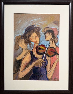 Yasin Akbaydar imzalı tablo — Karışık Teknik, 33×23 cm, 2.500 TL müzayede satışı