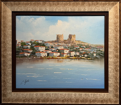 Cafer Öğüt imzalı tablo — Yağlı Boya, 25×30 cm, 2.000 TL müzayede satışı