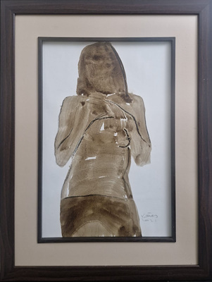 Vedat Örs imzalı tablo — Sulu Boya, 50×30 cm, 6.000 TL müzayede satışı
