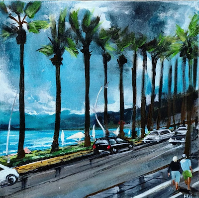 Alp Köklü imzalı tablo — Akrilik Boya, 30×30 cm, 2.250 TL müzayede satışı