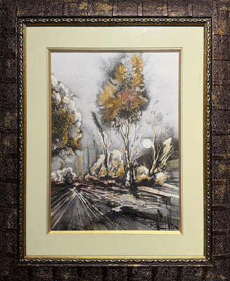 Aydın Baykara imzalı tablo — Sulu Boya, 30×22 cm, 3.000 TL müzayede satışı