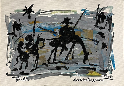 "çoban Ressam" Süleyman Şahin imzalı tablo — Yağlı Boya, 25×35 cm, 1.500 TL müzayede satışı