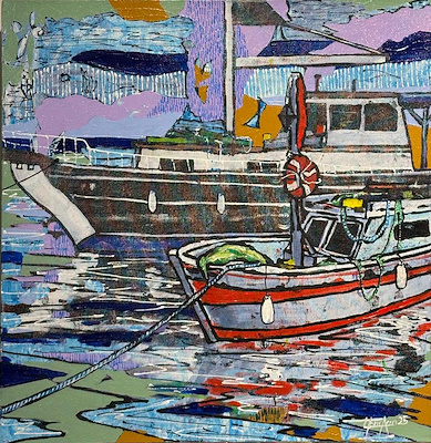 Uğur Akın imzalı tablo — Akrilik Boya, 50×50 cm, 3.250 TL müzayede satışı