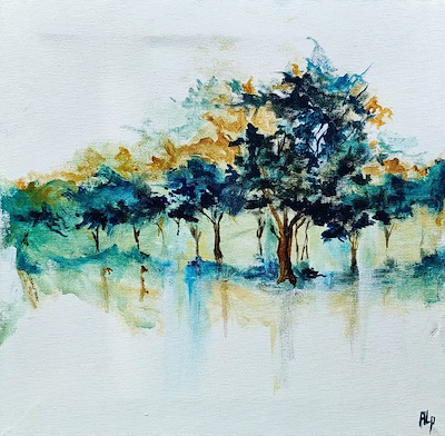 Alp Köklü imzalı tablo — Yağlı Boya, 30×30 cm, 2.500 TL müzayede satışı