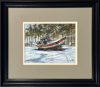 Ömer Muz imzalı tablo — Sulu Boya, 23×30 cm, 8.000 TL müzayede satışı