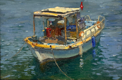 Ulanbek Abykeev imzalı tablo — Yağlı Boya, 30×42 cm, 4.500 TL müzayede satışı