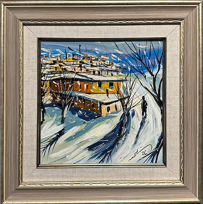 Metin Mankaloğlu imzalı tablo — Yağlı Boya, 20×20 cm, 2.750 TL müzayede satışı