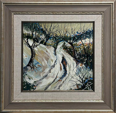 Metin Mankaloğlu imzalı tablo — Yağlı Boya, 19×19 cm, 2.500 TL müzayede satışı