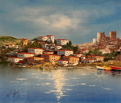 Cafer Öğüt imzalı tablo — Yağlı Boya, 26×30 cm, 2.500 TL müzayede satışı