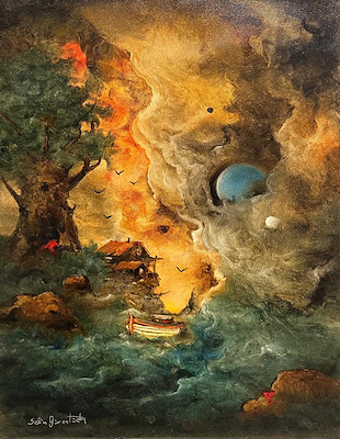 Selim Güventürk imzalı tablo — Yağlı Boya, 70×50 cm, 30.000 TL müzayede satışı