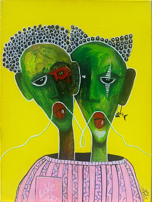 Delal Tekin imzalı tablo — Akrilik Boya, 40×30 cm, 4.000 TL müzayede satışı