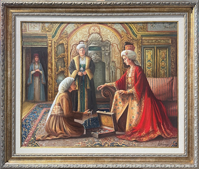 Kamil Aslanger imzalı tablo — Yağlı Boya, 70×90 cm, 85.000 TL müzayede satışı