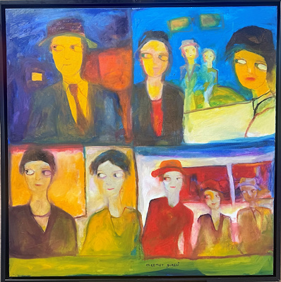 Mehmet Güreli imzalı tablo — Yağlı Boya, 100×100 cm, 85.000 TL müzayede satışı