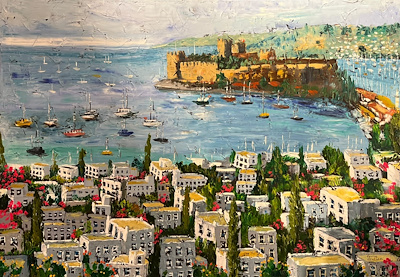 Cevriye Özgezer imzalı tablo — Yağlı Boya, 80×120 cm, 30.000 TL müzayede satışı