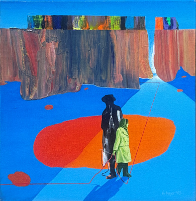 Beşir Bayar imzalı tablo — Akrilik Boya, 25×25 cm, 5.000 TL müzayede satışı