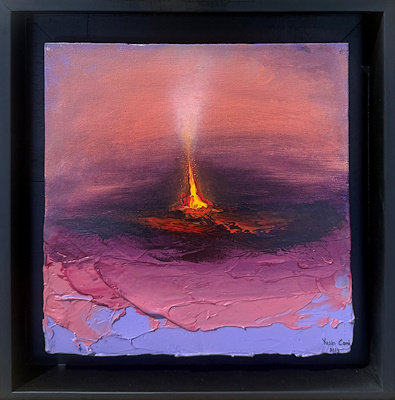 Yasin Canlı imzalı tablo — Akrilik Boya, 25×25 cm, 7.500 TL müzayede satışı