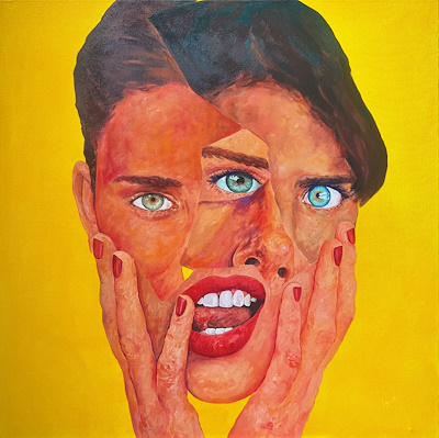 Gözde Yıldırım imzalı tablo — Akrilik Boya, 100×100 cm, 34.000 TL müzayede satışı