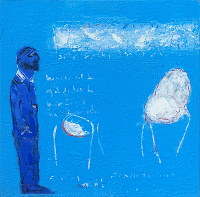 Şükrü Aslışen imzalı tablo — Akrilik Boya, 30×30 cm, 4.500 TL müzayede satışı