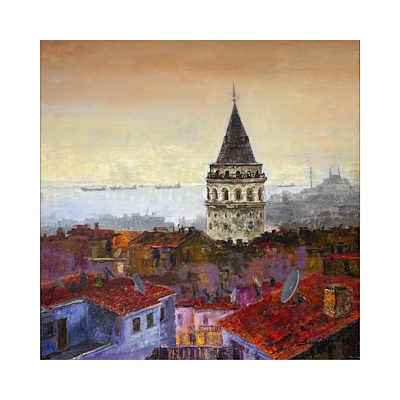 Seyfi Arıkan imzalı tablo — Yağlı Boya, 45×45 cm, 5.500 TL müzayede satışı
