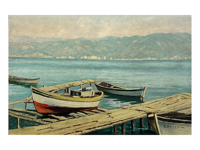 Saim Kanra imzalı tablo — Yağlı Boya, 40×60 cm, 30.000 TL müzayede satışı