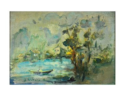 Bahattin Odabaşı imzalı tablo — Yağlı Boya, 35×50 cm, 5.000 TL müzayede satışı