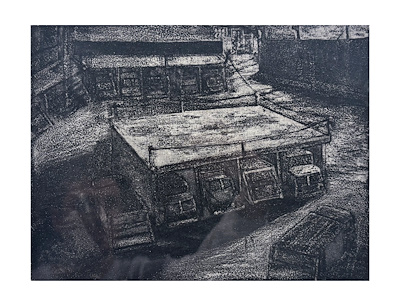 Lütfi Özden imzalı tablo — Gravür, 40×30 cm, 1.000 TL müzayede satışı