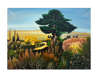 Hüseyin Yüce imzalı tablo — Yağlı Boya, 60×80 cm, 75.000 TL müzayede satışı