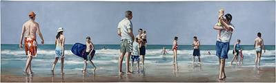 Saim Erken imzalı tablo — Yağlı Boya, 60×200 cm, 130.000 TL müzayede satışı