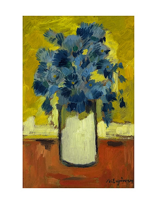 Nurettin Ergüven imzalı tablo — Yağlı Boya, 32×22 cm, 18.000 TL müzayede satışı