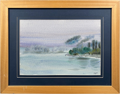 Cemal Güvenç imzalı tablo — Sulu Boya, 33×48 cm, 4.000 TL müzayede satışı