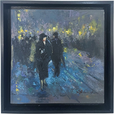 Ahmet İmami imzalı tablo — Yağlı Boya, 25×25 cm, 4.000 TL müzayede satışı