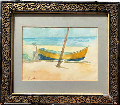 Edip Hakkı Köseoğlu imzalı tablo — Sulu Boya, 17×24 cm, 14.000 TL müzayede satışı