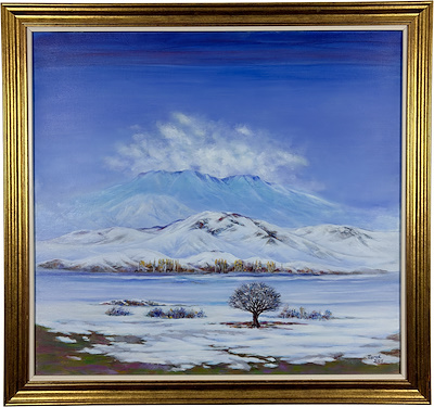 Yusuf Toprak imzalı tablo — Akrilik Boya, 70×75 cm, 65.000 TL müzayede satışı