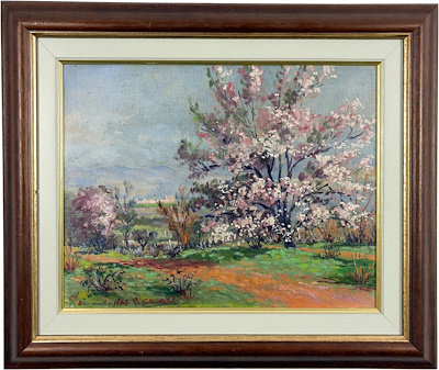 İhsan Çanakkaleli imzalı tablo — 29×36 cm, 14.000 TL müzayede satışı