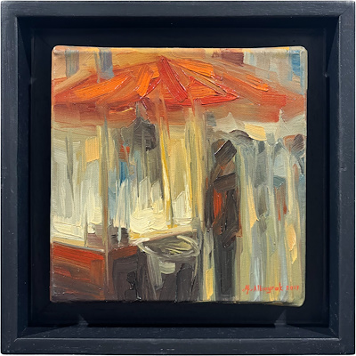 Mustafa Albayrak imzalı tablo — Yağlı Boya, 20×20 cm, 4.250 TL müzayede satışı
