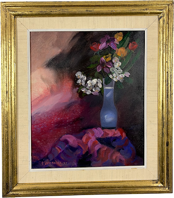 Fikri Cantürk imzalı tablo — Yağlı Boya, 38×31 cm, 7.500 TL müzayede satışı