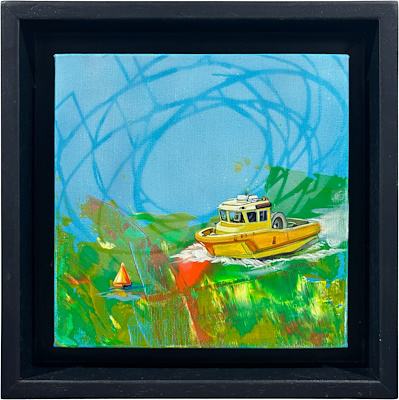 Selda Eren imzalı tablo — Yağlı Boya, 20×20 cm, 4.000 TL müzayede satışı
