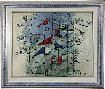 Hasan Pekmezci imzalı tablo — Yağlı Boya, 40×50 cm, 16.000 TL müzayede satışı