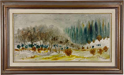 Muharrem Pire imzalı tablo — Yağlı Boya, 25×50 cm, 25.000 TL müzayede satışı