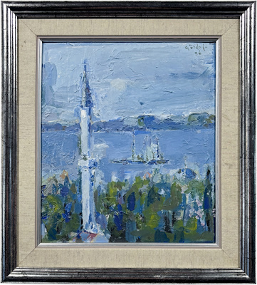 Gürdal Duyar imzalı tablo — Yağlı Boya, 28×25 cm, 5.500 TL müzayede satışı