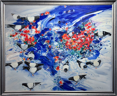 Söbütay Özer imzalı tablo — Yağlı Boya, 120×150 cm, 145.000 TL müzayede satışı