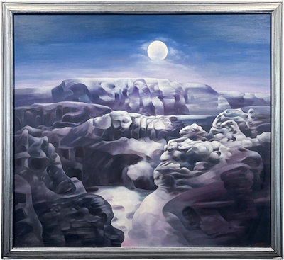 Yusuf Çöloğlu imzalı tablo — Yağlı Boya, 110×120 cm, 10.000 TL müzayede satışı