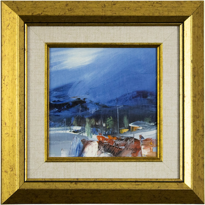 Zeki Serbest imzalı tablo — Yağlı Boya, 18×18 cm, 4.250 TL müzayede satışı