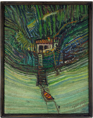 Yusuf Katipoğlu imzalı tablo — Yağlı Boya, 30×24 cm, 13.000 TL müzayede satışı