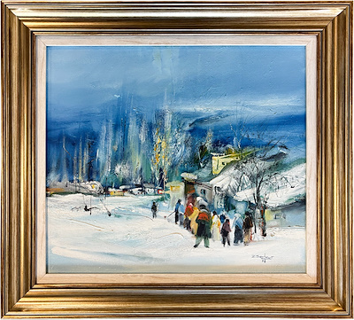 Zeki Serbest imzalı tablo — Yağlı Boya, 35×40 cm, 18.000 TL müzayede satışı