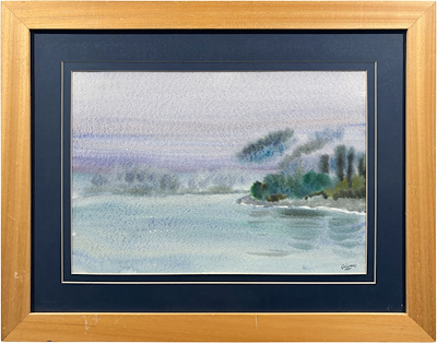 Cemal Güvenç imzalı tablo — Sulu Boya, 33×47 cm, 2.000 TL müzayede satışı