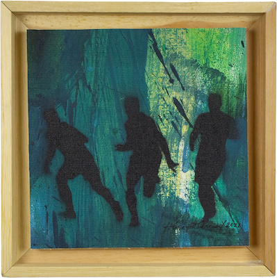 Hüseyin Sönmez imzalı tablo — Yağlı Boya, 24×24 cm, 3.000 TL müzayede satışı
