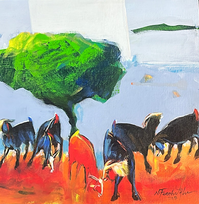 Necati Seydi Ferahoğlu imzalı tablo — Akrilik Boya, 30×30 cm, 7.000 TL müzayede satışı