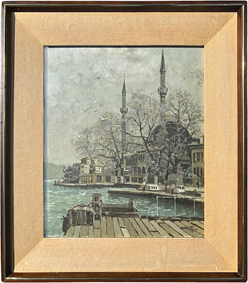 Cahit Güraydın imzalı tablo — Yağlı Boya, 35×30 cm, 49.000 TL müzayede satışı