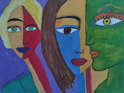 İrem İlhan imzalı tablo — Akrilik Boya, 40×30 cm, 500 TL müzayede satışı